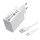 XIAOMI hálózati töltő USB aljzat 33W, PD gyorstöltő 3.0 + Type-C kábel, FEHÉR