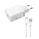 XIAOMI hálózati töltő USB aljzat 15W + Type-C kábel FEHÉR
