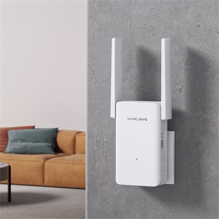 Mercusys Range Extender WiFi AX3000 - ME80X (2402Mbps 5GHz + 574Mbps 2,4GHz; 1x1Gbps; 2 állítható antenna; WPS)