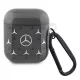 CG MOBILE MERCEDES-BENZ CASE STAR PATTERN MAGSAFE szilikon tok karabíner FEKETE Apple Airpods 1/2