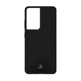   CG MOBILE Samsung S21 Ultra MERCEDES SILICONE szilikon telefonvédő mikrofiber plüss belső, kameravédő, FEKETE