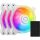 COOLERMASTER Fan Cooler Master - Case Fan - 12cm - MasterFan MF120 Halo2 - Fehér - MFL-B2DW-213P2-R2