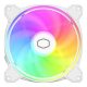 CoolerMaster Fan Cooler Master - Case Fan - 14cm - MasterFan MF140 Halo2 - Fehér - MFL-B4DW-16NP2-R2