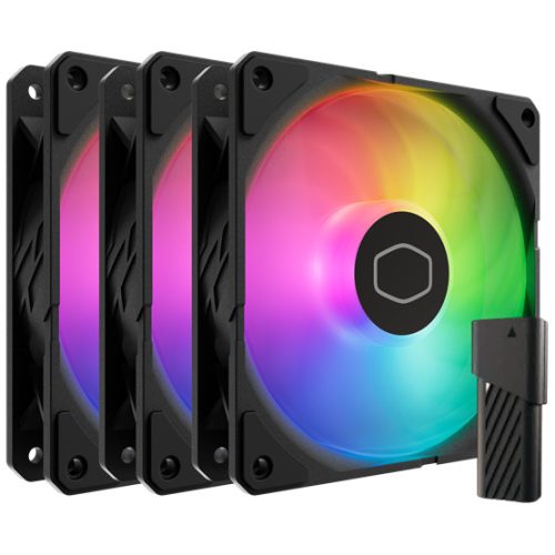COOLERMASTER Fan Cooler Master - Case Fan - 12cm - SickleFlow Edge 120 ARGB 3-Pack - MFX-B2DN-253P2-R2