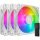 COOLERMASTER Fan Cooler Master - Case Fan - 12cm - SickleFlow Edge 120 ARGB 3-Pack White Edition - MFX-B2DW-253P2-R2