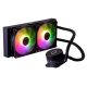 CoolerMaster COOLER MASTER CPU hűtő MASTERLIQUID 240L CORE ARGB (vízhűtés), 2 Ventilátoros, L