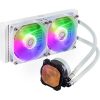 CoolerMaster Fan Cooler Master - MasterLiquid 240L Core ARGB White - Vízhűtés/univerzális - MLW-D24M-A18PZ-RW