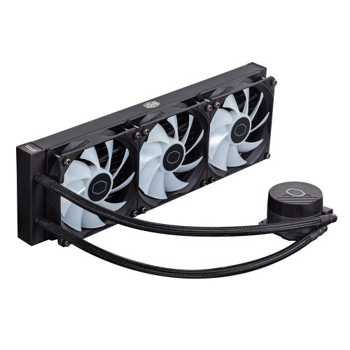 CoolerMaster COOLER MASTER CPU hűtő MASTERLIQUID 360L CORE ARGB (vízhűtés), 3 Ventilátoros, L