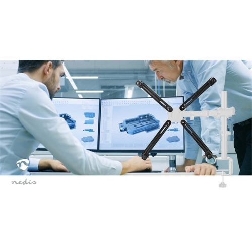 Nedis MMNVSA110BK adapter rögzítőkészlet VESA monitor rögzítéséhez VESA rögzítőkar, 13 mm | 27" | Maximális súly: 8 kg,