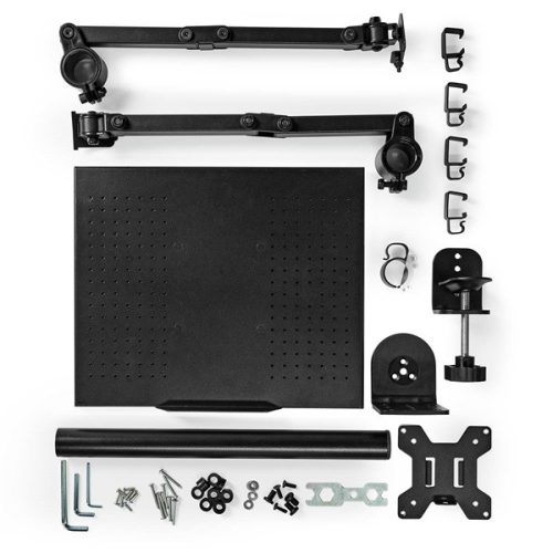 Nedis MMSISNB110BK asztali monitor tartó konzol és laptop állvány | 15-32" | 75x75 / 100x100