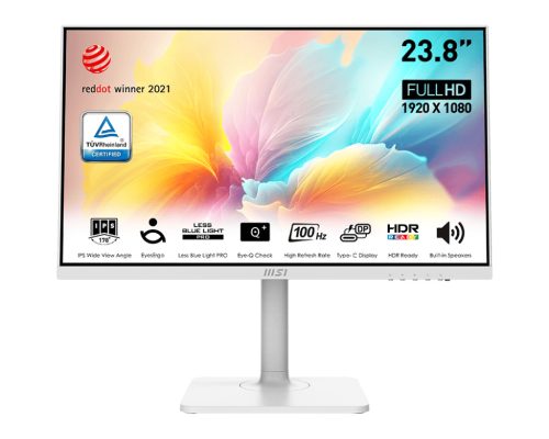MSI Modern MD2412PW IPS FHD 100Hz monitor, fehér