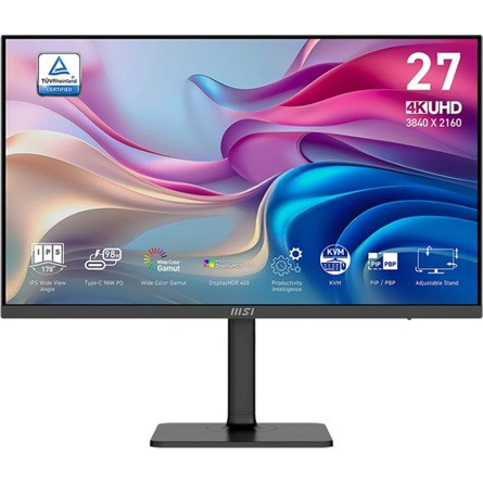 MSI Modern MD272UPHG Business 27" IPS LED monitor fekete (USB-C: 98W)