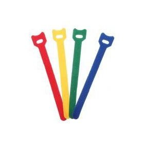   Rainbow Tépőzáras kábelkötegelő 21cm hosszú (piros/fehér/kék)