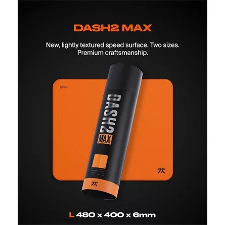 Fnatic Gear Dash2 MAX L gaming egérpad sunset orange
