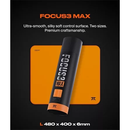 Fnatic Gear Focus3 MAX L gaming egérpad sunrise orange