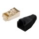 LogiLink MP0012 Cat5 moduláris csatlakozó - 100db/cs - Fekete