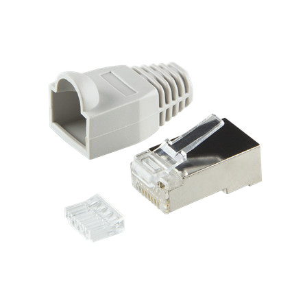 LogiLink MP0021 RJ45 Cat6 csatlakozódugó - 100db/cs - Szürke