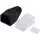 LogiLink RJ45 CAT6 UTP csatlakozó dugó fekete törésgátlóval, 100db