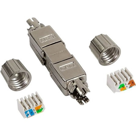 LogiLink CAT7A -> CAT7A F/F adapter fém árnyékolt