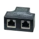 Logilink Kábelmegosztó adapter 1x RJ45 aljzat 2x RJ45 aljzathoz, 1:1 párhuzamos