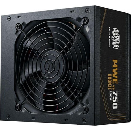 COOLERMASTER TÁP Cooler Master 750W - MWE Bronze 750 V3 - MPE-7501-ACAAW-3BEU - 80+ Bronze ATX3.1 - Fekete Tápegység