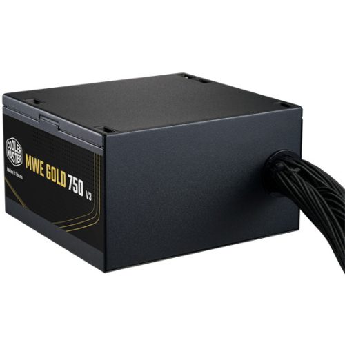 COOLERMASTER TÁP Cooler Master 750W - MWE Gold 750 v3 - MPE-7506-ACAG-BEU - 80+ Gold - ATX 3.1 - Nem moduláris - Fekete Tápegység