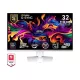 MSI MPG 321URXW QD-OLED 31.5" Quantum Dot OLED gaming monitor fehér-ezüst 240Hz G-Sync (USB-C: 90W)