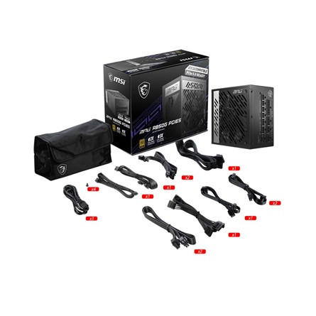 MSI MPG A850G PCIE5 ATX desktop tápegység 850W 80+ Gold BOX