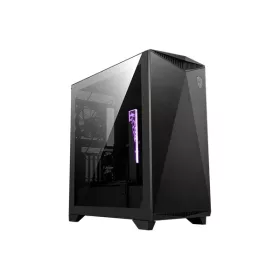   MSI PCC MSI Ház Midi ATX GUNGNIR 300P AIRFLOW, 5db ventilátor, Tápegység nélkül, üvegfalú, fekete