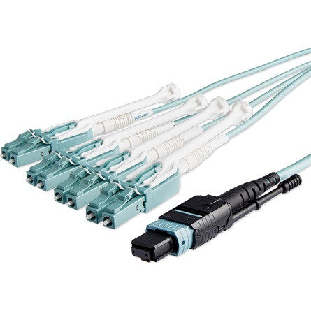 StarTech 10M MTP TO LC BREAKOUT CABLE OM3 40GB - PUSH/PULL TAB