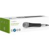 NEDIS MPWD50BK mikrofon, 5m levehető kábel, 50Hz-15kHz,  600 Omh, 72dB, utazó tok, integrált kapcsoló, fekete