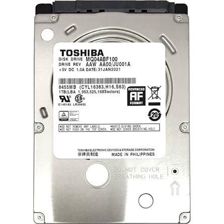 Toshiba MQ04 1TB 5400rpm 128MB SATA3 2,5" HDD 512e