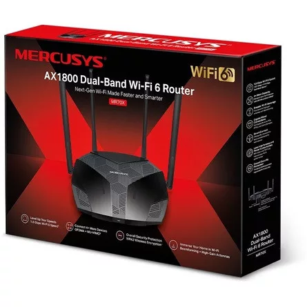 Mercusys MR70X AX1800 Dual-Band Wi-Fi 6 Router