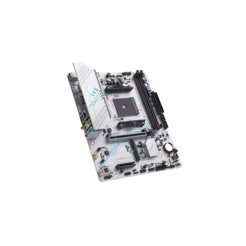 Maxsun Alaplap - AMD MS-B550M GAMING WIFI ICE AM4 (B550, mATX, 2xDDR4 3200MHz, 2xSATA3, 2xM.2, HDMI, DP)