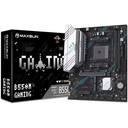 Maxsun Alaplap - AMD MS-B550M GAMING WIFI AM4 (B550, mATX, 2xDDR4 3200MHz, 2xSATA3, 2xM.2, HDMI, DP)