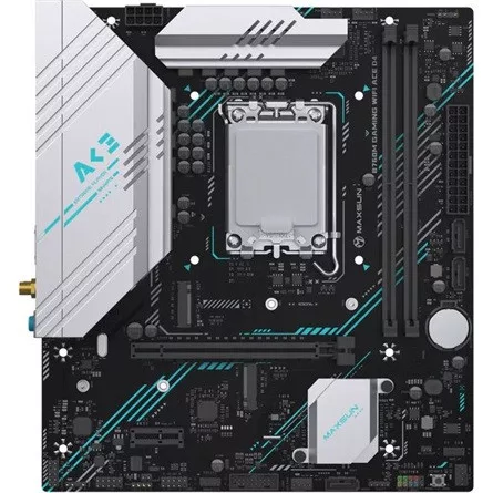 Maxsun Alaplap - Intel MS-B760M GAMING WIFI ACE D4 s1700 (B760, mATX, 2xDDR4 3200MHz, 3xSATA3, 2xM.2, HDMI, DP)