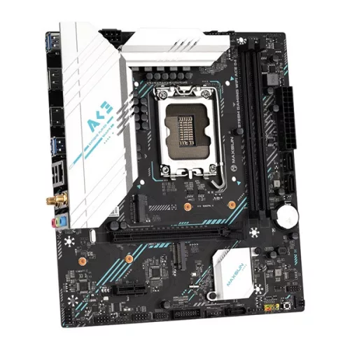 Maxsun Alaplap - Intel MS-B760M GAMING WIFI ACE II s1700 (B760, mATX, 2xDDR5 7200MHz, 2xSATA3, 3xM.2, HDMI, DP)