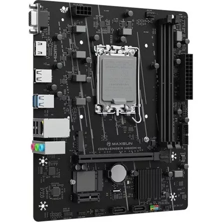 Maxsun Alaplap - Intel MS-CHALLENGER B760M-H WIFI s1700 (B760, mATX, 2xDDR4 3200MHz, 2xSATA3, 2xM.2, HDMI, DP)