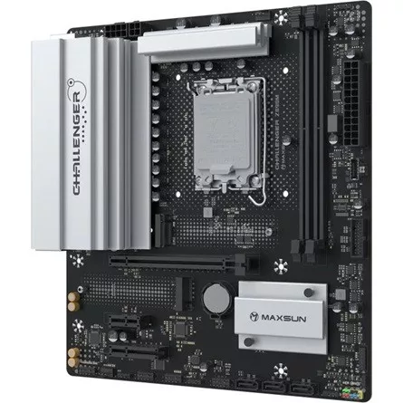 Maxsun Alaplap - Intel MS-CHALLENGER Z890M s1851 (Z890, mATX, 2xDDR5 7200MHz, 3xSATA3, 2xM.2, HDMI, DP)
