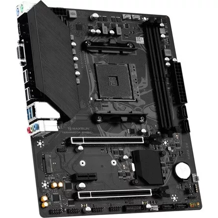 Maxsun Alaplap - AMD MS-TERMINATOR B550M AM4 (B550, mATX, 2xDDR4 3800MHz, 4xSATA3, M.2, HDMI, D-sub)
