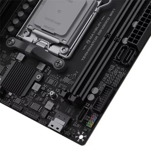 Maxsun Alaplap - AMD MS-TERMINATOR B850BKB WIFI AM5 (B850, ITX, 2xDDR5 8400MHz, 2xSATA3, 2xM.2, HDMI, DP)