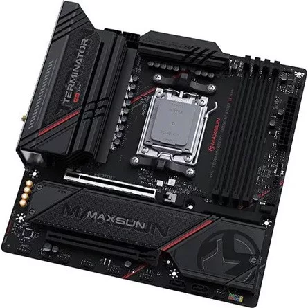 Maxsun Alaplap - AMD MS-TERMINATOR B850M PRO II WIFI7 AM5 (B850, mATX, 4xDDR5 8000MHz, 2xSATA3, 3xM.2, HDMI, DP)