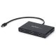 StarTech Mini DisplayPort to HDMI MST 3-portos hub fekete