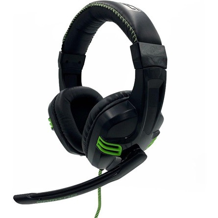 Media-Tech Cobra Pro Outbreak gaming fejhallgató headset fekete-zöld