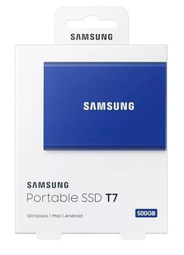 Samsung T7 külső SSD kék 1000GB USB 3.2 (MU-PC1T0H/WW)