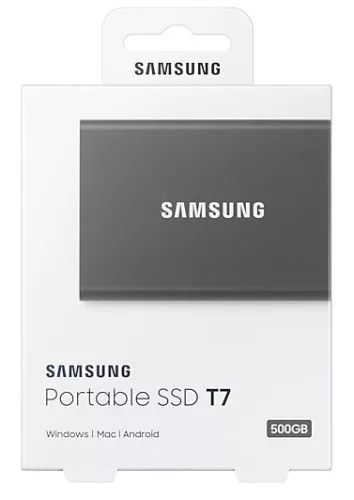 Samsung T7 külső SSD szürke 1000GB USB 3.2 (MU-PC1T0T/WW)