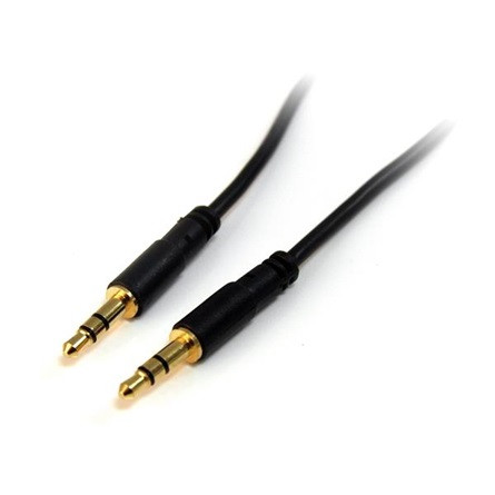 StarTech Jack stereo 3,5mm M/M audio kábel 0.9m SLIM fekete