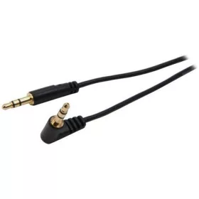   StarTech Jack stereo 3,5mm (3pin) -> Jack stereo 3,5mm (3pin) M/M audio kábel 1m fekete egyenes/90°
