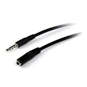   StarTech Jack stereo 3,5mm (4pin) M/F audio kábel hosszabbító 1m fekete