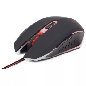 Gembird USB optikai gamer egér fekete-piros